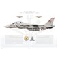 F-14A Tomcat VF-111 Sundowners, NL201 / 160668 / 1979 - Profile Print