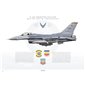 F-16C Fighting Falcon 20th FW, 78th FS, SW/93-0546 - Profile Print