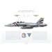 F/A-18F Super Hornet VFA-2 Bounty Hunters, NE100 / 166804 / 2019 - Profile Print