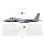 F-15C Eagle 104th FW, 131st FS "Barnstormers", MA/85-0125 "Mig Killer" / 2013 - Profile Print