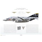 F-4J Phantom II VF-84 Jolly Rogers, AE202 / 157292 / 1970 - Profile Print