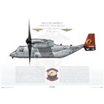 MV-22B Osprey, VMM-774 "Wild Goose", MQ06, 166499 - Profile Print