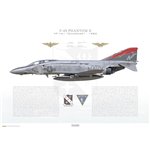 F-4S Phantom II VF-161 Chargers, NF110 / 155541 / 1982 - Profile Print