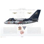 S-3B Viking VS-21 Fighting Redtails, NF710 / 160604 / Retirement Scheme, 2004 - Profile Print