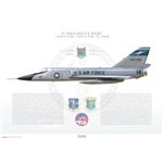 F-106A Delta Dart 125th Fighter Interceptor Group, 159th Fighter Interceptor Squadron, 58-0786  - Profile Print