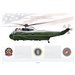 VH-3D Sea King HMX-1 Nighthawks, "Marine One" - Profile Print