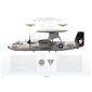 E-2C Hawkeye VAW-124 Bear Aces, AJ600 / 165300 / 2008 - Profile Print