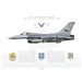 F-16C Fighting Falcon 138th FW, 125th FS, OK/89-2019 / 2009 - Profile Print