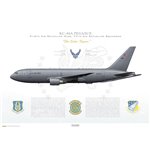 KC-46A Pegasus 916th ARW, 77th ARS,  15-46011, Seymour Johnson AFB, NC, 2021 - Profile Print