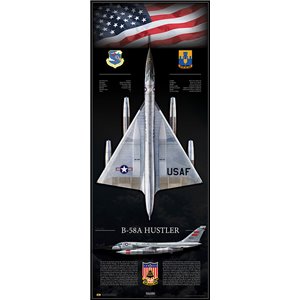 B-58A Hustler 59-2451 "The Firefly" - 16" x 40" Special Edition Print