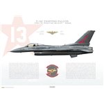 F-16C Fighting Falcon VFC-13 Fighting Saints, AF13 / 86-0279 / 2022 - Profile Print