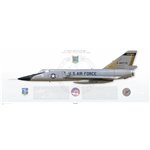 F-106A Delta Dart 127th Fighter Interceptor Group, 171st Fighter Interceptor Squadron, 0-80772  - Profile Print