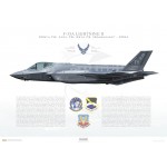 F-35A Lightning II 325th FW, 95th FS "Bonehads", TY/23-5344 / 2024 - Profile Print