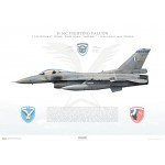 F-16C Fighting Falcon 343M Asteri / 115 Combat Wing - Profile Print