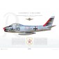 Canadair CL-13 Mk.6 Sabre, Jagdgeschwader 71 (JG 71) “Richthofen”, JA+113, - Profile Print