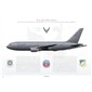 KC-46A Pegasus 916th ARW, 911th ARS,  15-46011, Seymour Johnson AFB, NC, 2025 - Profile Print