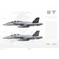 F/A-18F Super Hornet VFA-103 Jolly Rogers, AG200 & AG201 - 2007 - Profile Print
