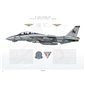 F-14D Tomcat VF-213 Blacklions, AJ200 / 164347 / 2006 - Profile Print