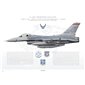 F-16C Fighting Falcon 188th FW, 184th FS, FS/86-279 / 2003 - Profile Print