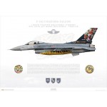 F-16C Fighting Falcon 192nd FS / 192 Filo, Tiger Meet 2006 - Profile Print