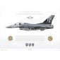 F-16D Fighting Falcon 192nd FS / 192 Filo, Tiger Meet 2006 - Profile Print
