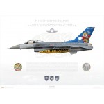 F-16C Fighting Falcon 192nd FS / 192 Filo, Tiger Meet 2007 - Profile Print